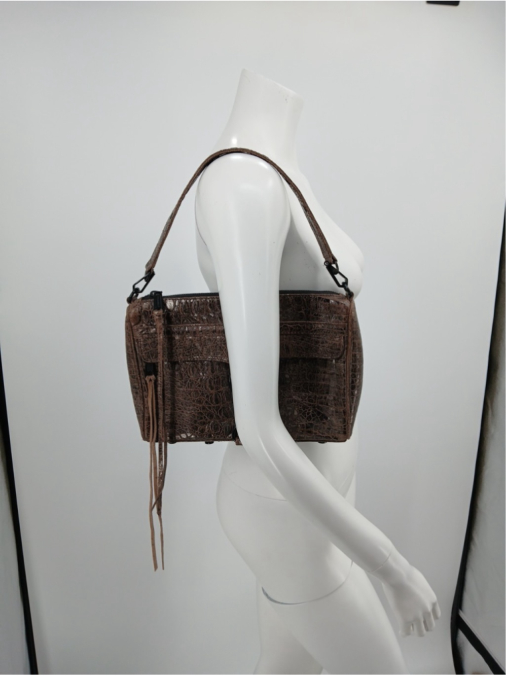 Rebecca Minkoff Brown Large Mac Altered Bag Purse - Picture 10 of 16